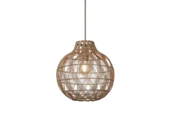 Good&Mojo Hanglamp Mendoza bamboe/kap ø35xh.35cm naturel. S