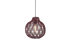 Good&Mojo Hanglamp Mendoza bamboe ø35xh.35cm burgundy S