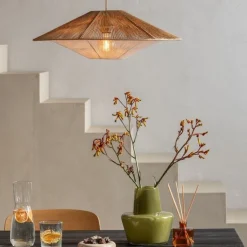 Good&Mojo Hanglamp papiertouw LUMBINI lichtgrijs L