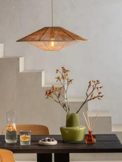 Good&Mojo Hanglamp papiertouw LUMBINI lichtgrijs L
