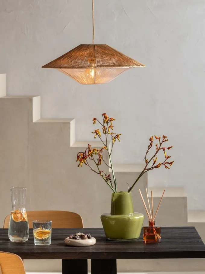 Good&Mojo Hanglamp papiertouw LUMBINI naturel S