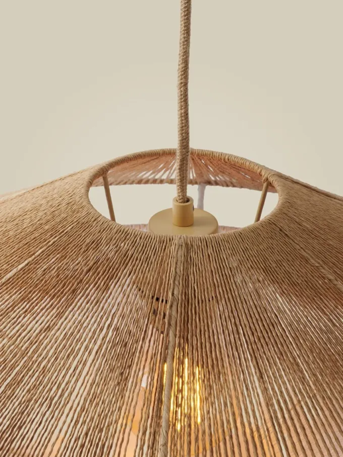 Good&Mojo Hanglamp papiertouw LUMBINI naturel S