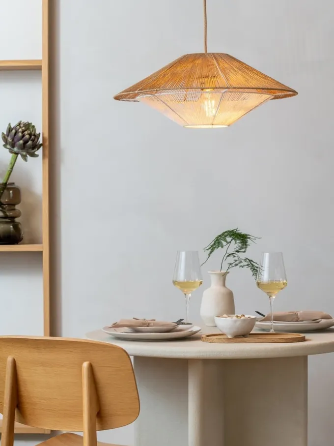 Good&Mojo Hanglamp papiertouw LUMBINI naturel S