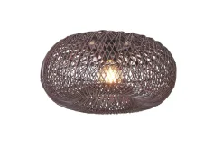 Good&Mojo Plafondlamp Arizona bamboe ø50 burgundy S