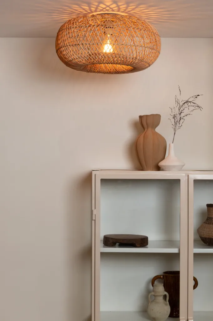 Good&Mojo Plafondlamp Arizona bamboe ø50 naturel S