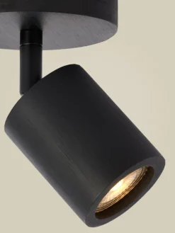 Good&Mojo Plafondlamp bamboe JAVA zwart
