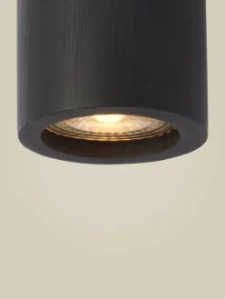 Good&Mojo Plafondlamp bamboe JAVA zwart