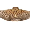 Good&Mojo Plafondlamp Madura bamboe ø87x20cm naturel bruin L