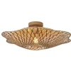 Good&Mojo Plafondlamp Madura bamboe ø60x15cm naturel bruin M