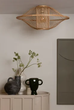 Good&Mojo Plafondlamp Maui bamboe ø70xh.30cm naturel L