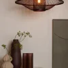 Good&Mojo Plafondlamp Maui bamboe ø70xh.30cm burgundy L