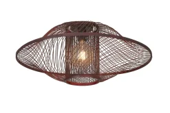 Good&Mojo Plafondlamp Maui bamboe ø70xh.30cm burgundy L