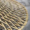 Good&Mojo Plafonniere Bali bamboe dia 87 x 20 cm zwart/naturel L