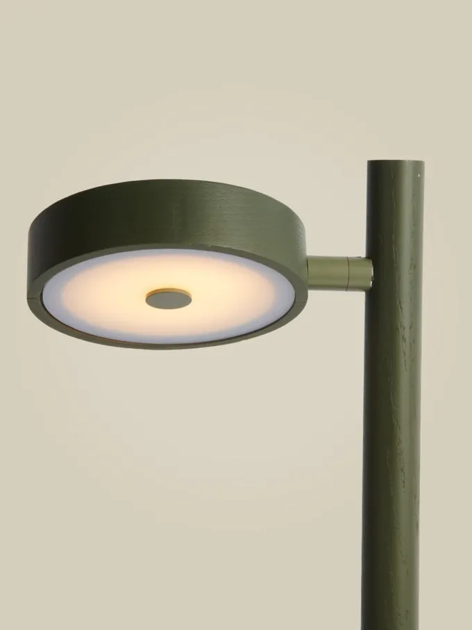 Good&Mojo Tafellamp essenhout OKINAWA groen
