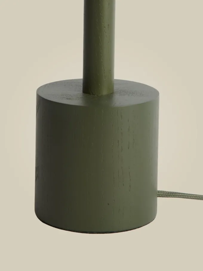 Good&Mojo Tafellamp essenhout OKINAWA groen
