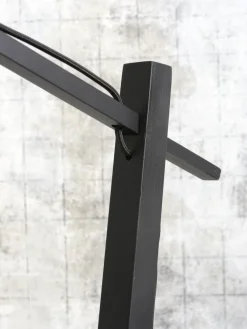 Good&Mojo Vloerlamp Andes bamboe zwart eco linnen zwart