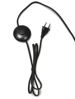 Good&Mojo Vloerlamp Andes bamboe zwart eco linnen wit