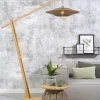 Good&Mojo Vloerlamp Bali bamboe naturel zwart naturel L Ø 60 cm