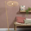 Good&Mojo Vloerlamp Cango bamboe naturel S 176 cm kap Ø 60 naturel