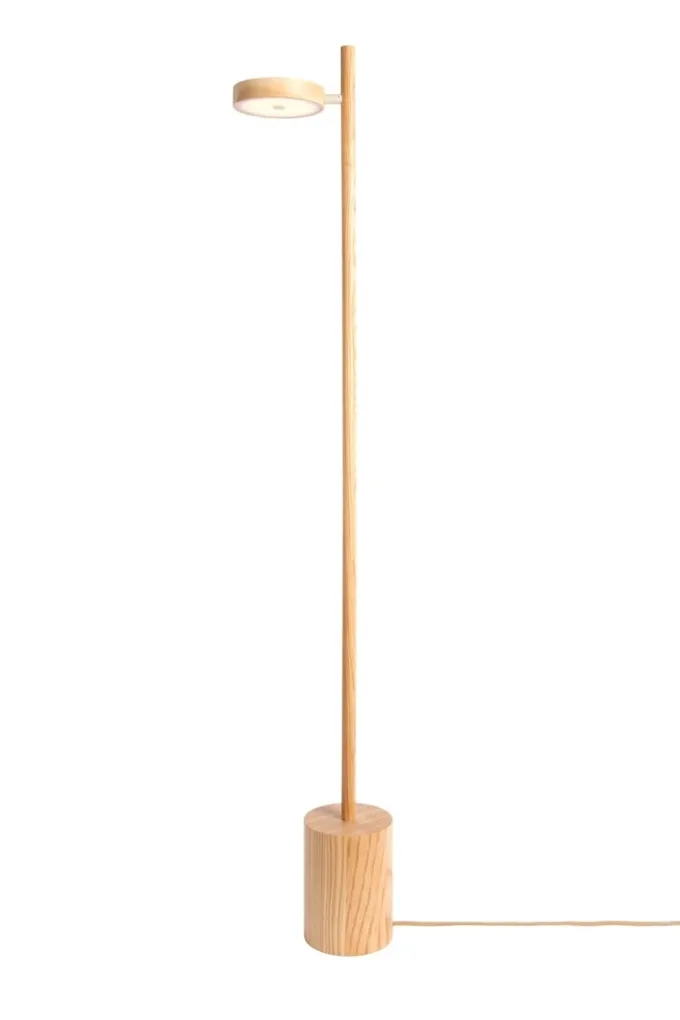 Good&Mojo Vloerlamp essenhout OKINAWA naturel