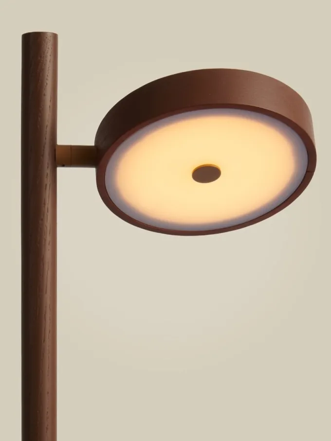 Good&Mojo Vloerlamp essenhout OKINAWA bruin
