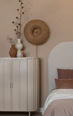 Good&Mojo Wandlamp Arizona bamboe ø50x23cm naturel S