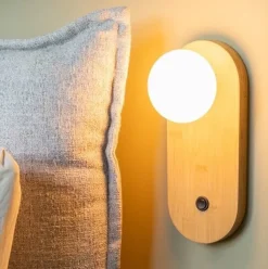 Good&Mojo Wandlamp bamboe JAVA bruin