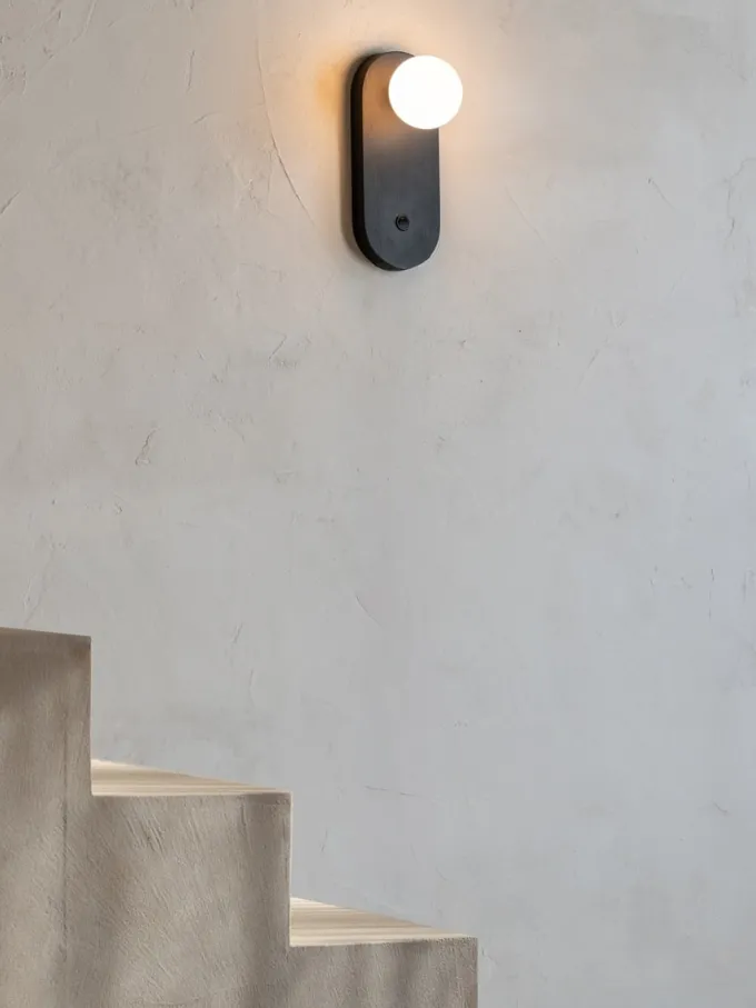 Good&Mojo Wandlamp bamboe JAVA zwart