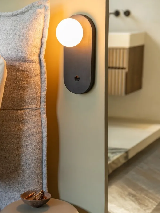 Good&Mojo Wandlamp bamboe JAVA zwart