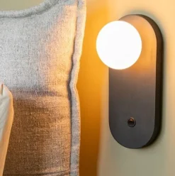 Good&Mojo Wandlamp bamboe JAVA zwart