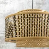 Good&Mojo Wandlamp Bhutan bamboe naturel Ø 50 zwart naturel L