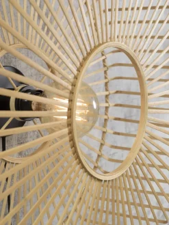 Good&Mojo Wandlamp Bromo bamboe Ø 60 naturel L