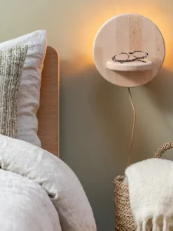 Good&Mojo Wandlamp elzenhout CORSICA naturel