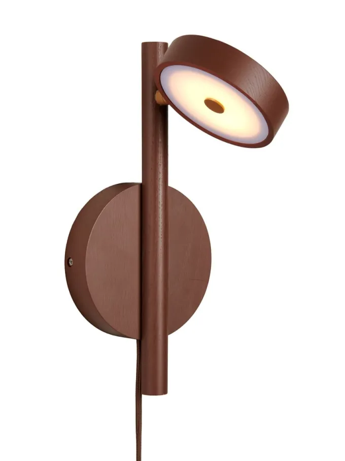 Good&Mojo Wandlamp essenhout OKINAWA bruin