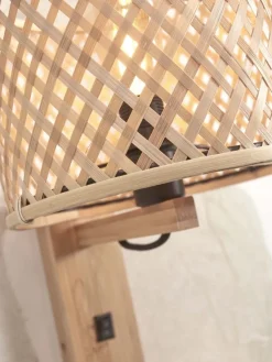 Good&Mojo Wandlamp Java met plank naturel