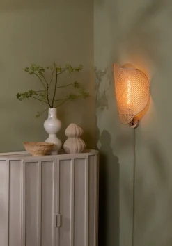 Good&Mojo Wandlamp Kinabalu bamboe 40x10xh.50cm naturel