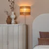 Good&Mojo Wandlamp Langkawi bamboe/kap 32x1x6x25cm nat/br.