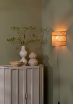 Good&Mojo Wandlamp Langkawi bamboe 32x1x6x25cm naturel