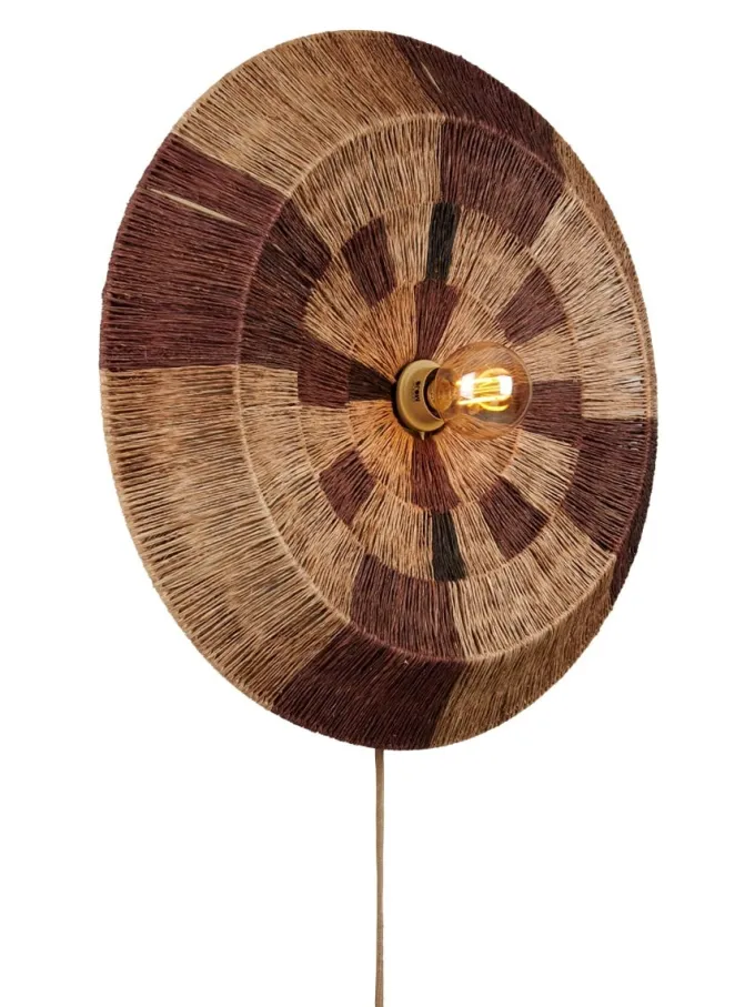 Good&Mojo Wandlamp SERENGETI naturel / bruin L