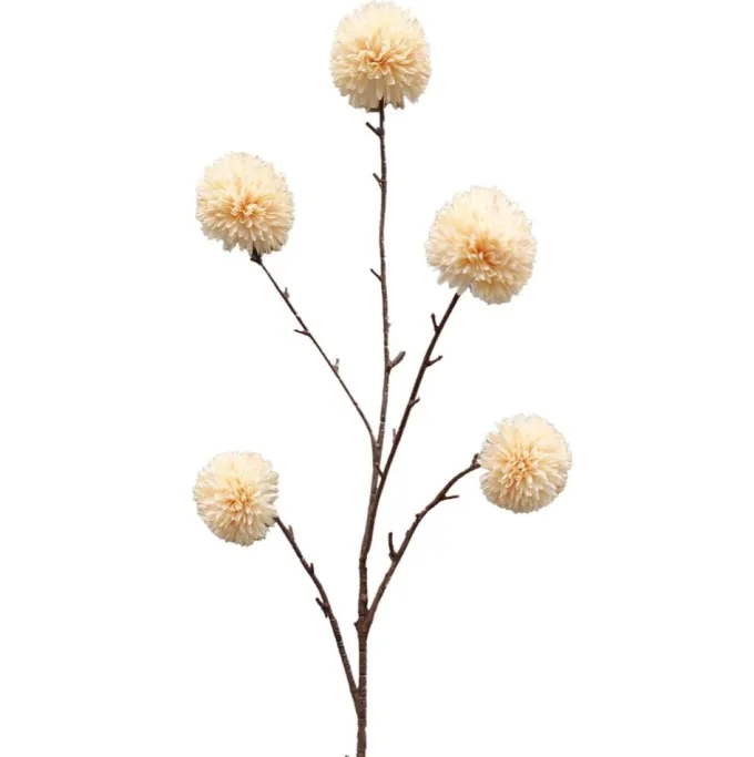 ISAA Kunsttak Pompom 100 cm - creme