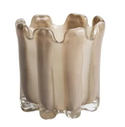ISAA Waxinelichthouder Gramma 15x15 cm - taupe