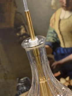 it's about RoMi Hanglamp glas Brussels Ø 14 transparant/goud druppel