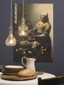 it's about RoMi Hanglamp glas Brussels Ø 13 transparant/goud rechtvormig