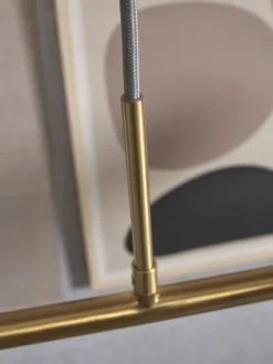 it's about RoMi Hanglamp glas/ijzer Carrara 6-bollen wit marmerprint/goud