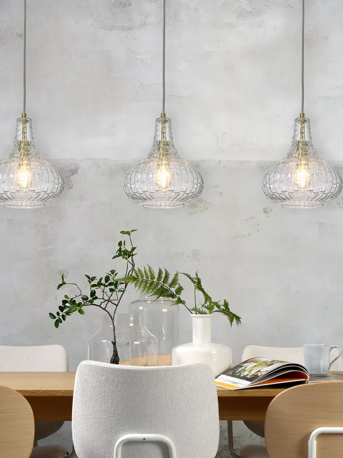 it's about RoMi Hanglamp glas Venice druppel transparant