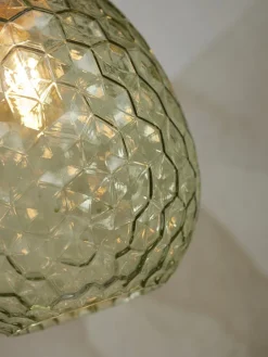 it's about RoMi Hanglamp glas Venice ovaal groen