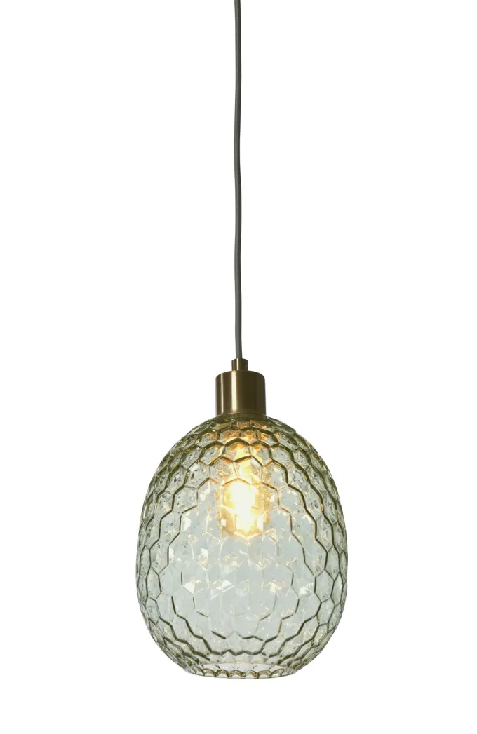 it's about RoMi Hanglamp glas Venice ovaal groen