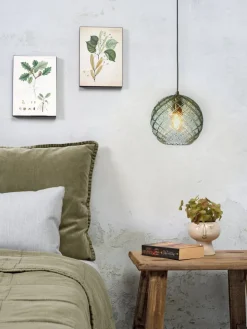 it's about RoMi Hanglamp glas Venice bol groen