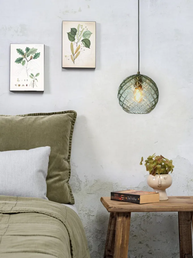 it's about RoMi Hanglamp glas Venice bol groen