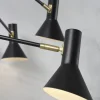 it's about RoMi Plafonniere ijzer Izmir 3-arm zwart/goud accent